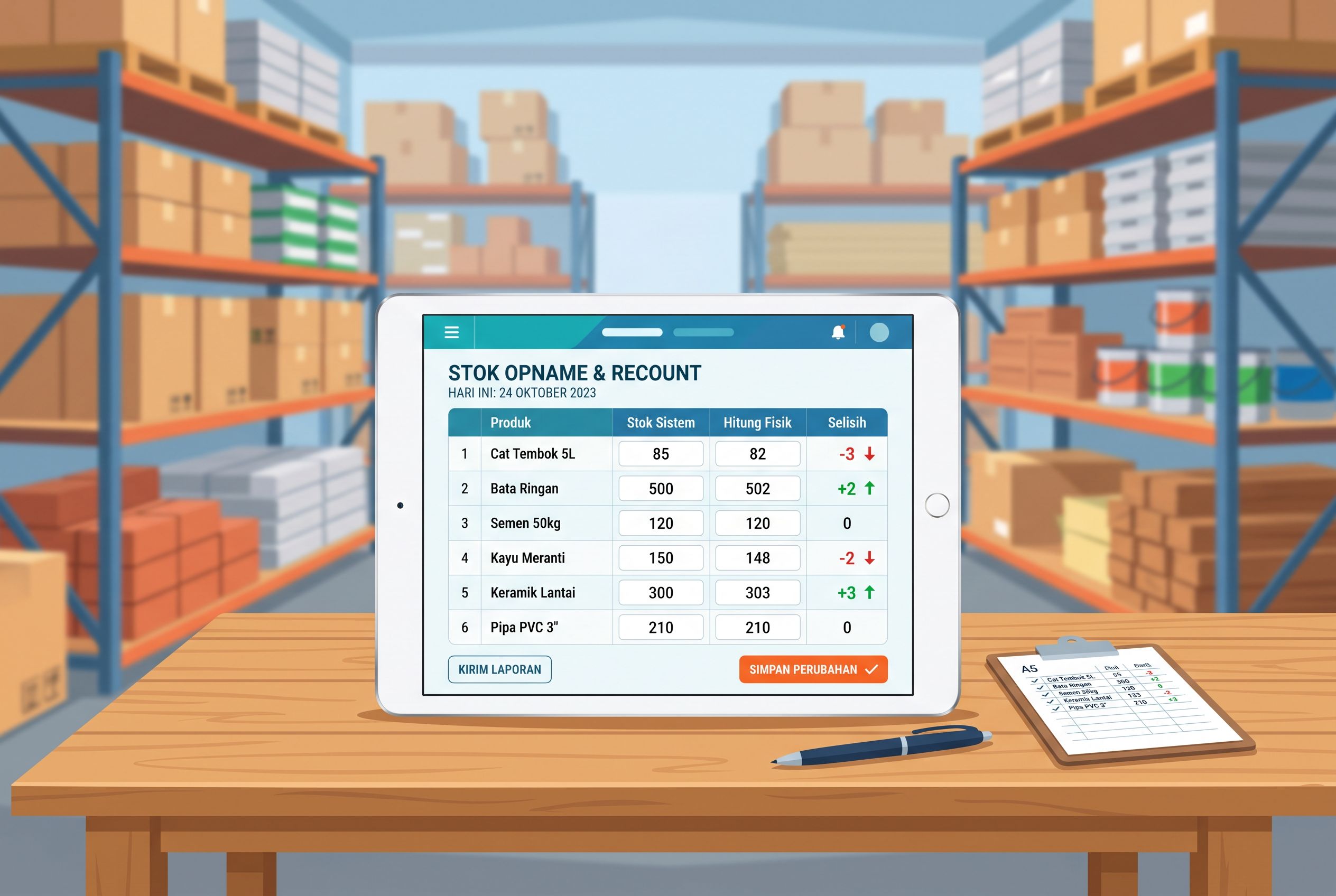 Stock Opname & Audit Log